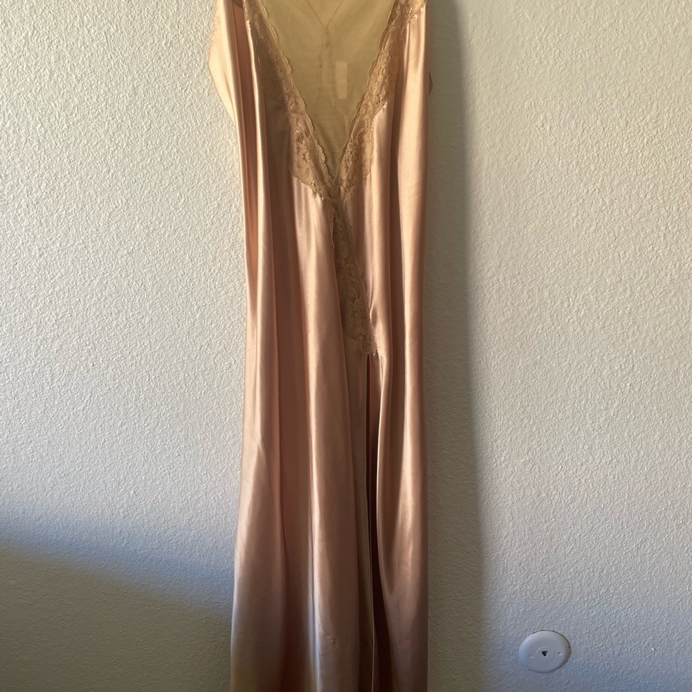 Tan Lace Nightgown